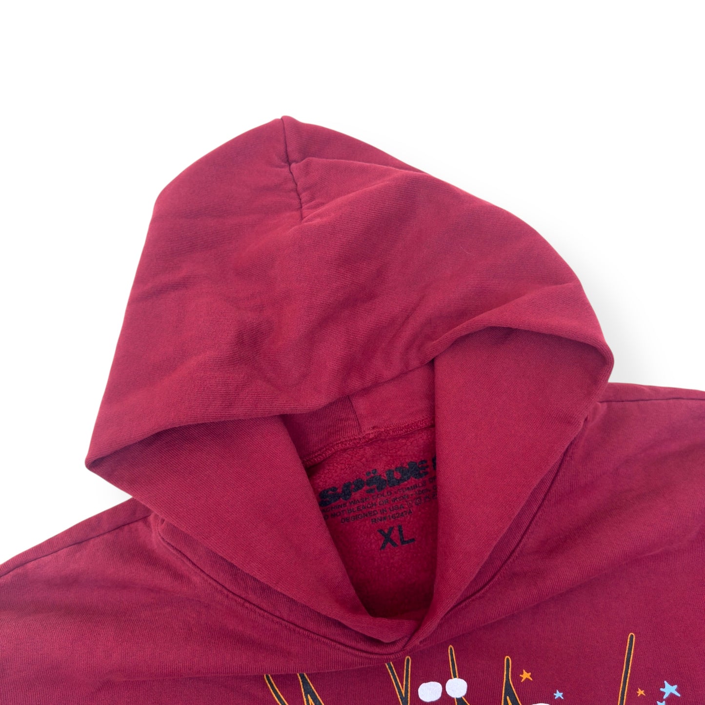 SP5DER SP5 HOODIE MAROON XL