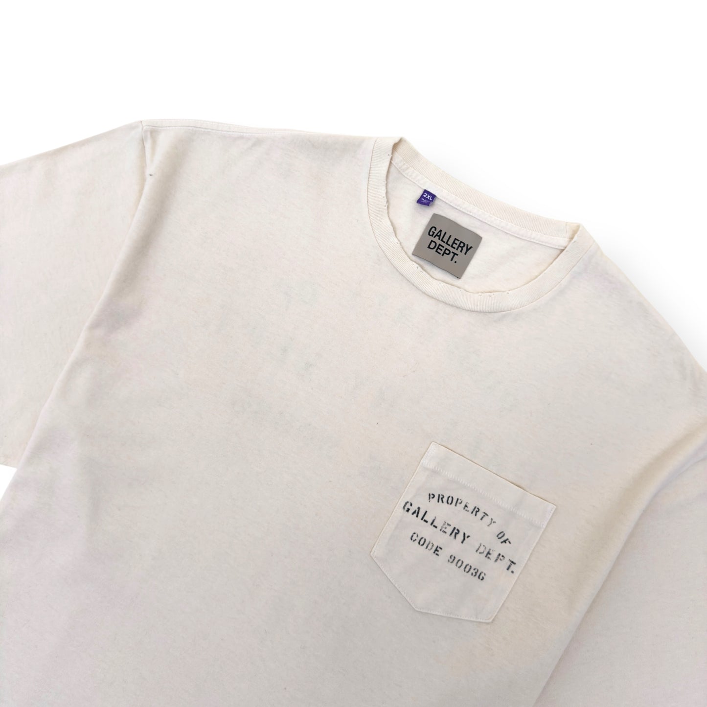 GALLERY DEPT. POCKET LOGO T-SHIRT NATURAL XXL