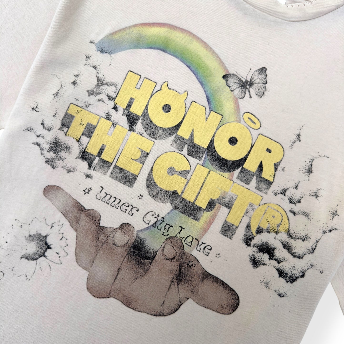 HONOR THE GIFT GRAPHIC T-SHIRT BEIGE M