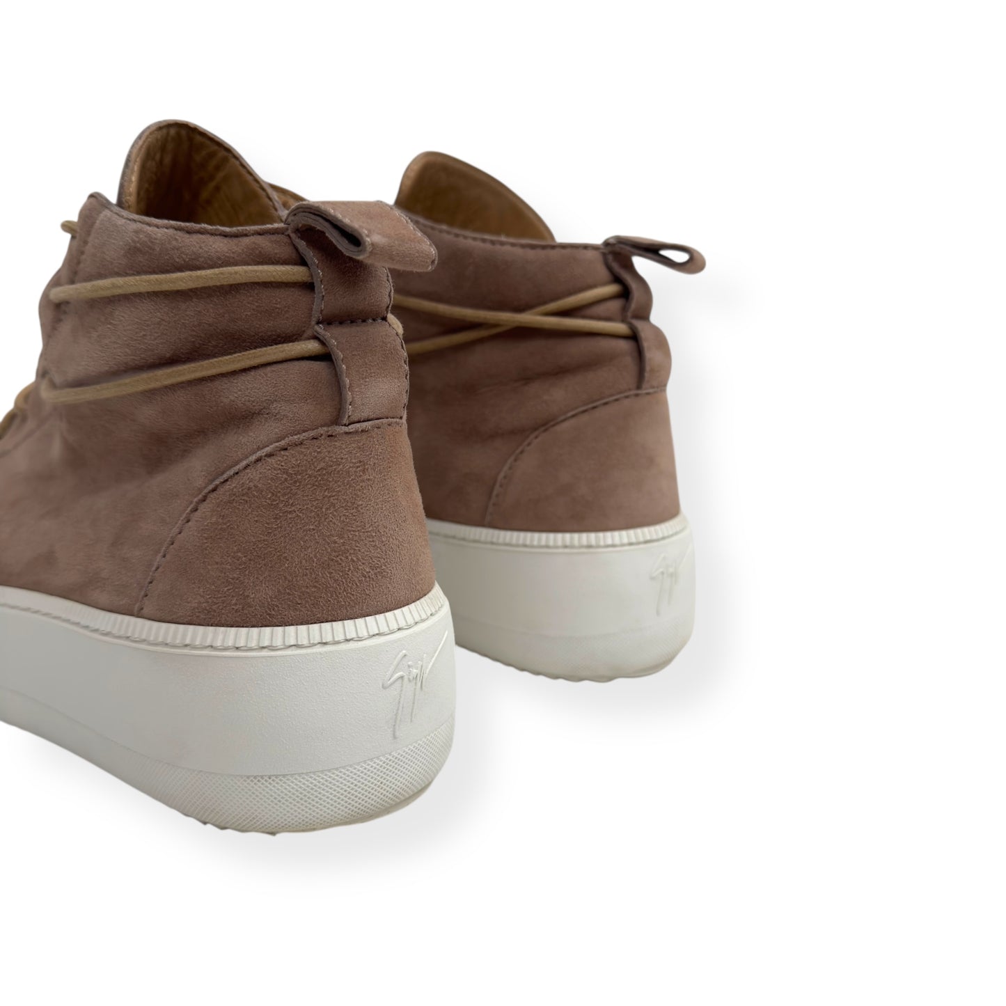 GIUSEPPE ZANOTTI CAFFELATTE ZOLA SUEDE SNEAKER BEIGE UK8