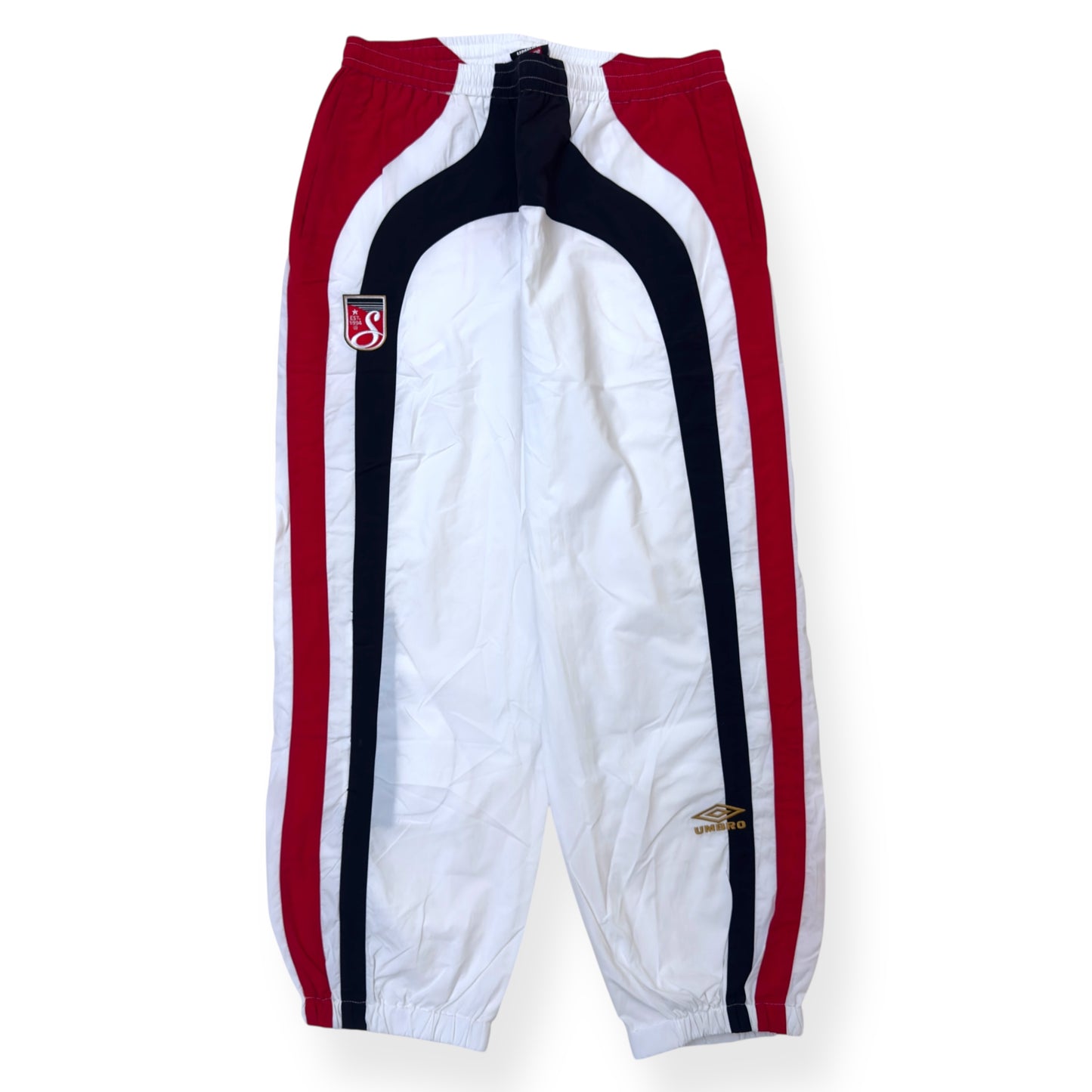 SUPREME X UMBRO TRACK PANTS WHITE / RED L