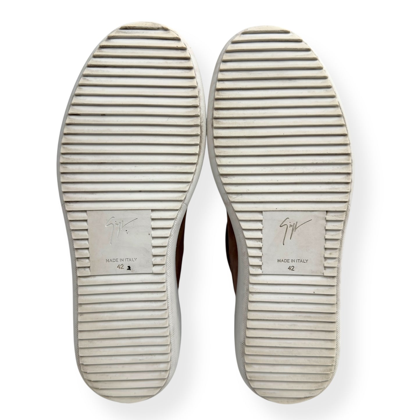 GIUSEPPE ZANOTTI CAFFELATTE ZOLA SUEDE SNEAKER BEIGE UK8