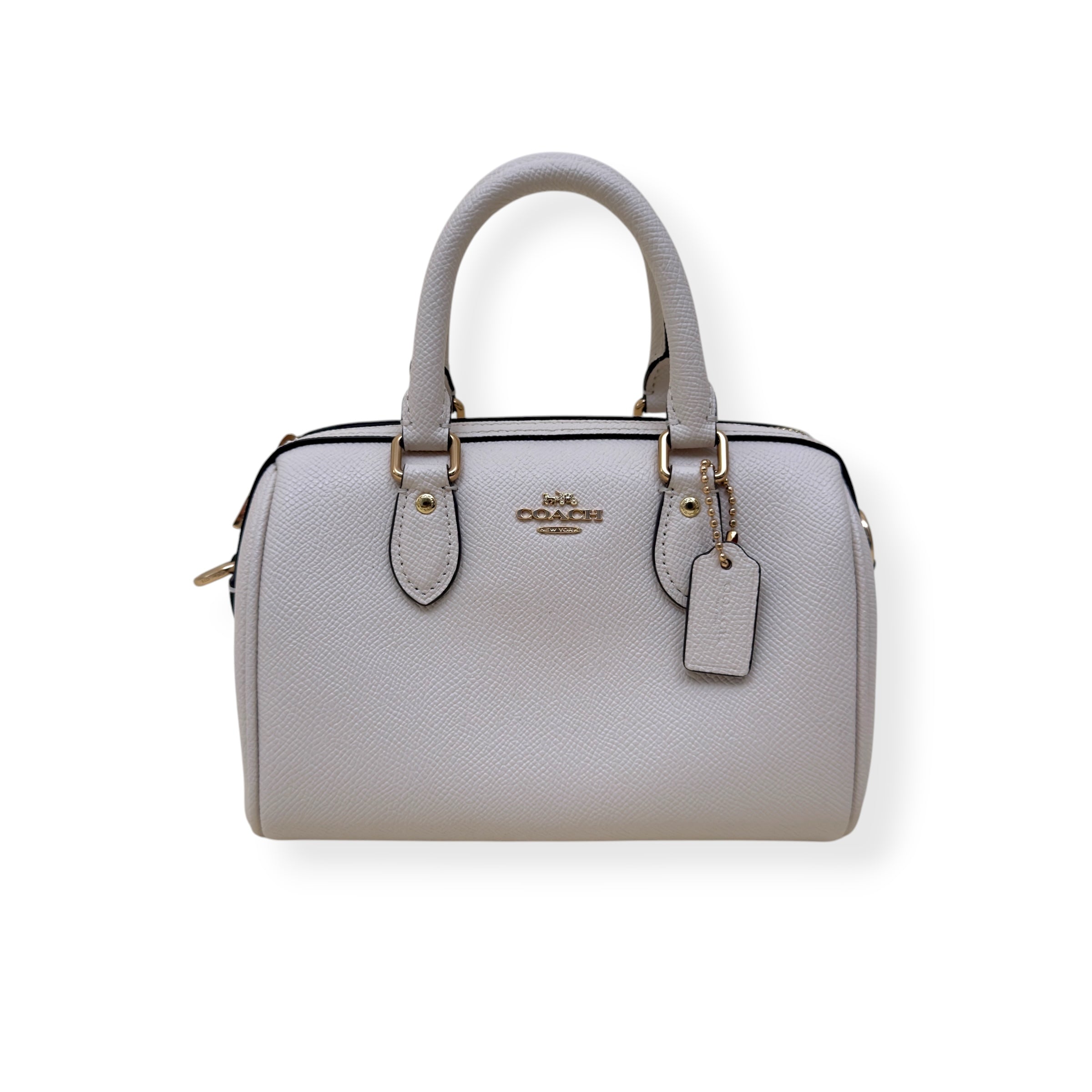 COACH LEATHER ROWAN CROSSBODY BAG CHALK MINI