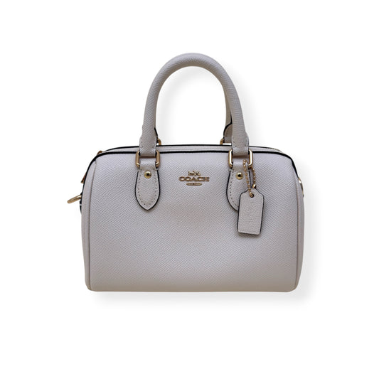 COACH LEATHER ROWAN CROSSBODY BAG CHALK MINI