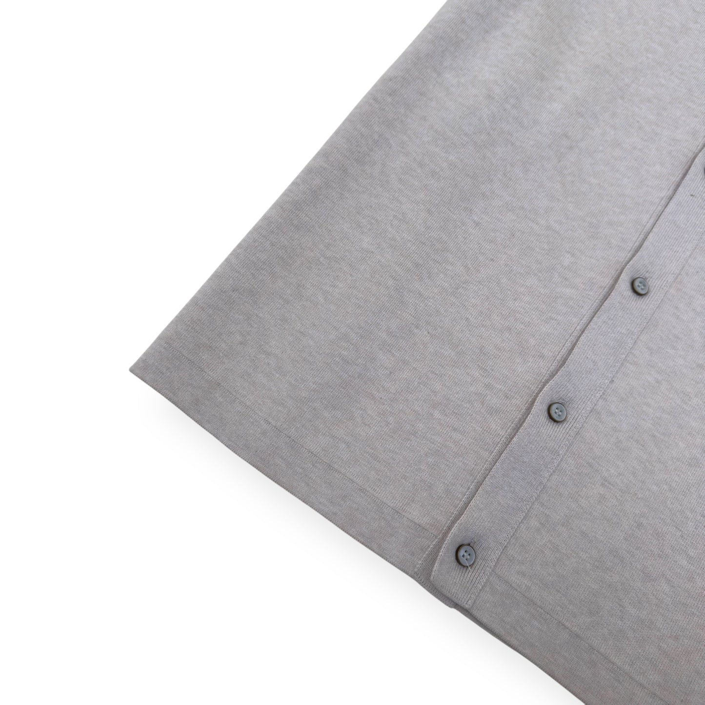 LOUIS VUITTON EMBOSSED LOGO SHORT-SLEEVE KNIT SHIRT CREAM XXL