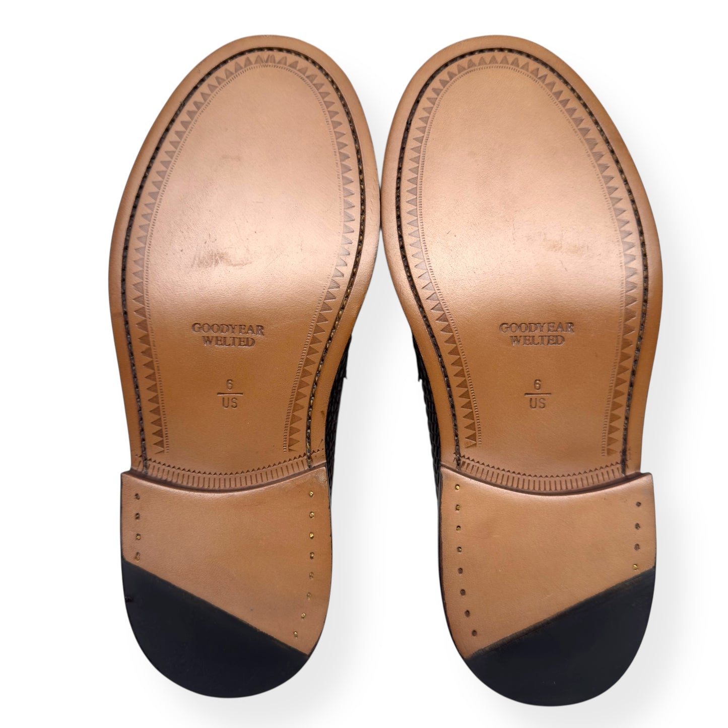 BLACKSTOCK & WEBER THE MASON HORSE BIT LOAFER WALNUT CROC  US6 / UK5