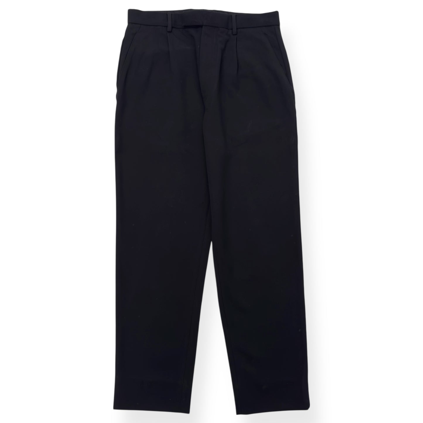 ZEGNA COTTON AND WOOL TROUSERS BLACK 48 / S