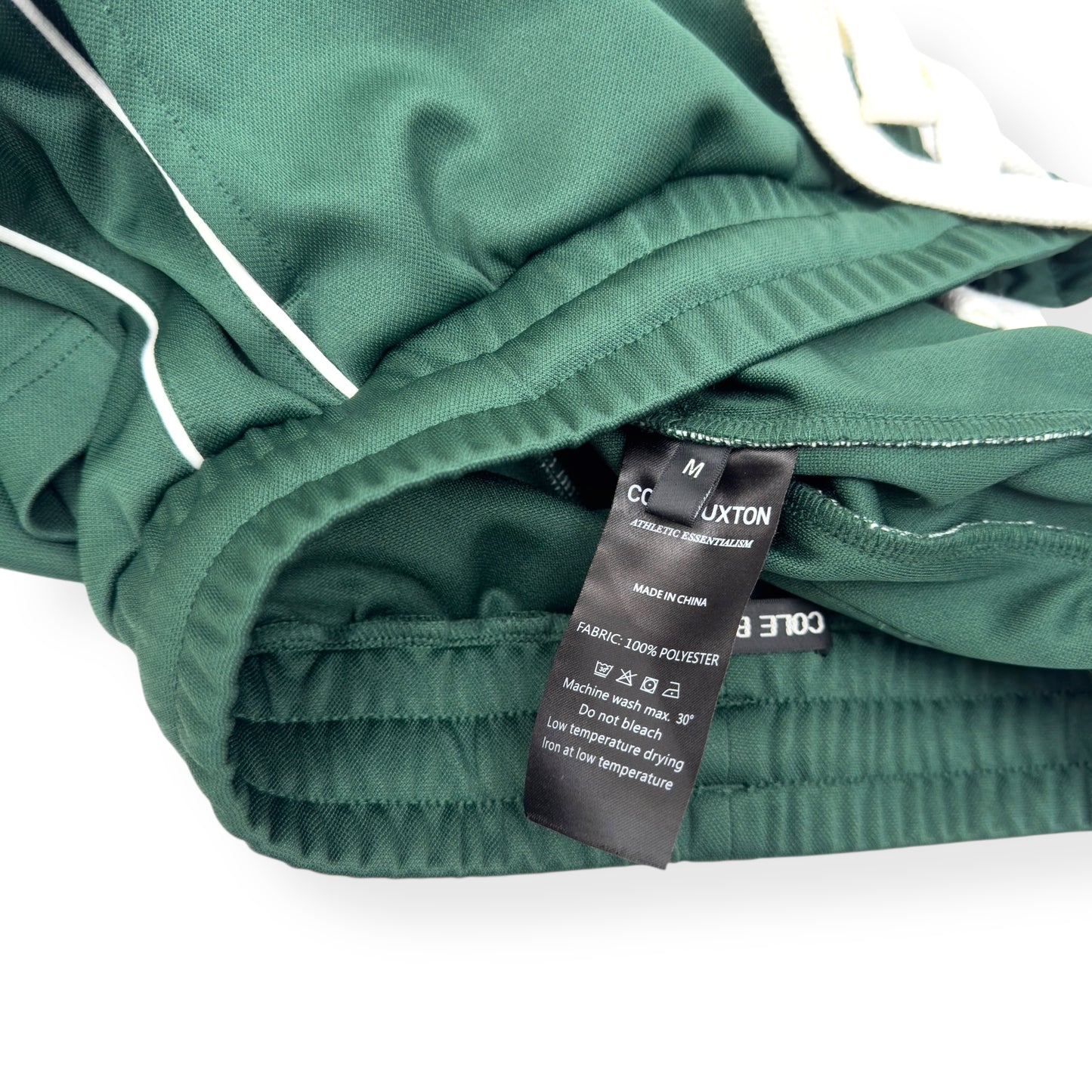 COLE BUXTON PIN STRIPE TRACK PANTS GREEN M