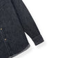 BALMAIN COTTON DENIM SHIRT BLACK / SILVER 39 / M