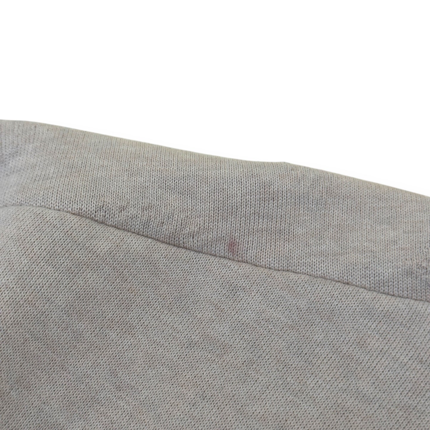 LOUIS VUITTON EMBOSSED LOGO SHORT-SLEEVE KNIT SHIRT CREAM XXL