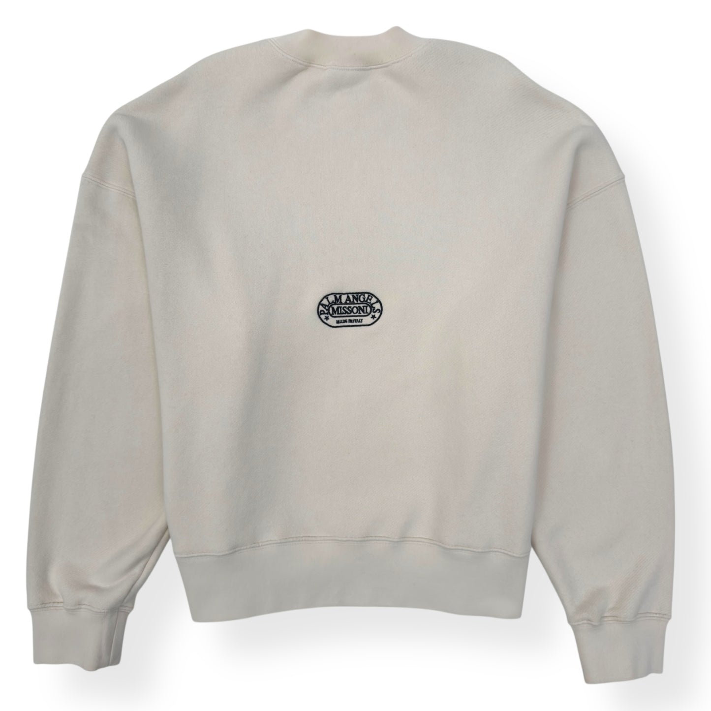 PALM ANGELS X MISSONI HERITAGE CREW SWEATSHIRT CREAM M