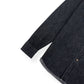 BALMAIN COTTON DENIM SHIRT BLACK / SILVER 39 / M