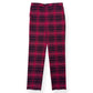 VALENTINO GARAVANI CHECKED WOOL BLEND TROUSERS RED / BLACK 50 / L