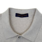 LOUIS VUITTON EMBOSSED LOGO SHORT-SLEEVE KNIT SHIRT CREAM XXL