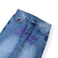 ICECREAM RUNNING DOG DENIM JEANS BLUE / PURPLE W32”