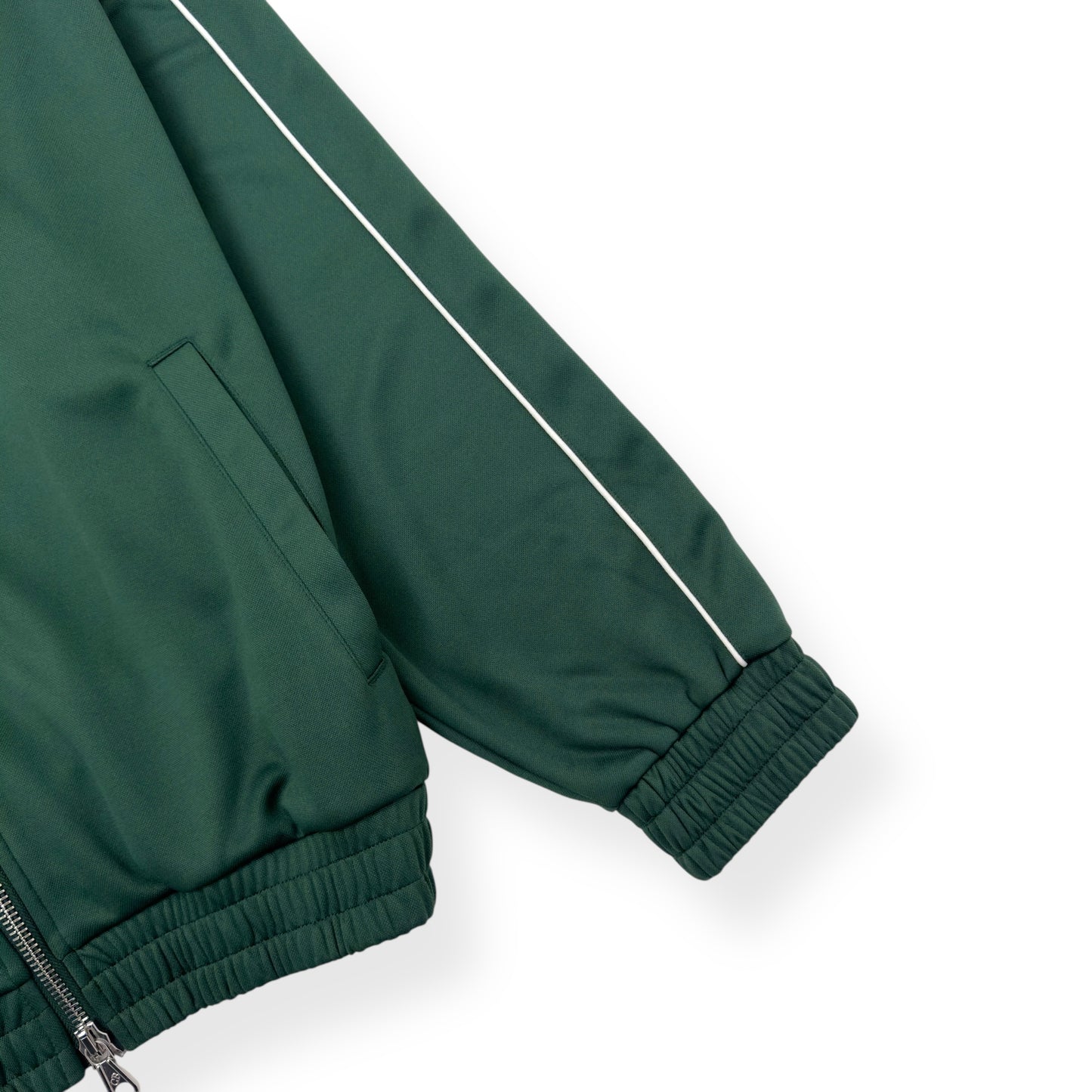 COLE BUXTON PIN STRIPE TRACK JACKET GREEN M