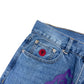 ICECREAM RUNNING DOG DENIM JEANS BLUE / PURPLE W32”