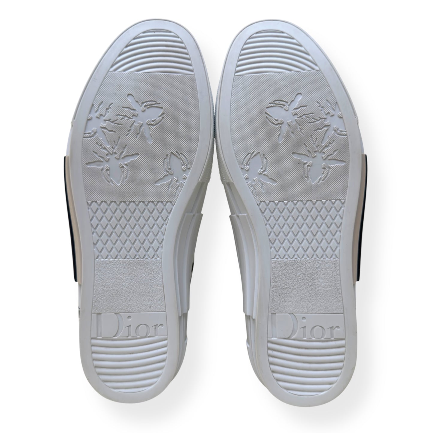 DIOR B23 OBLIQUE MONOGRAM HIGH-TOP SNEAKER BLACK / WHITE 43.5 /  UK9.5