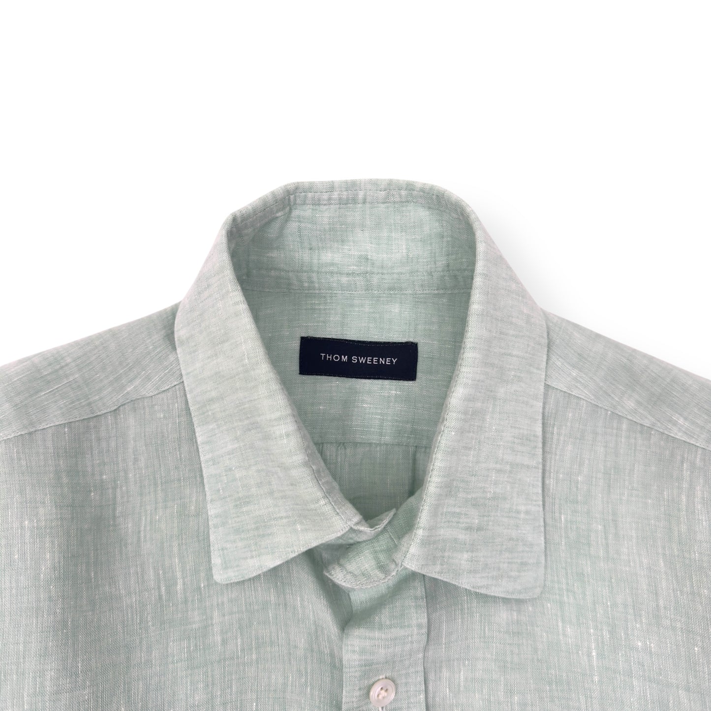 THOM SWEENEY LINEN SHIRT BLUE L