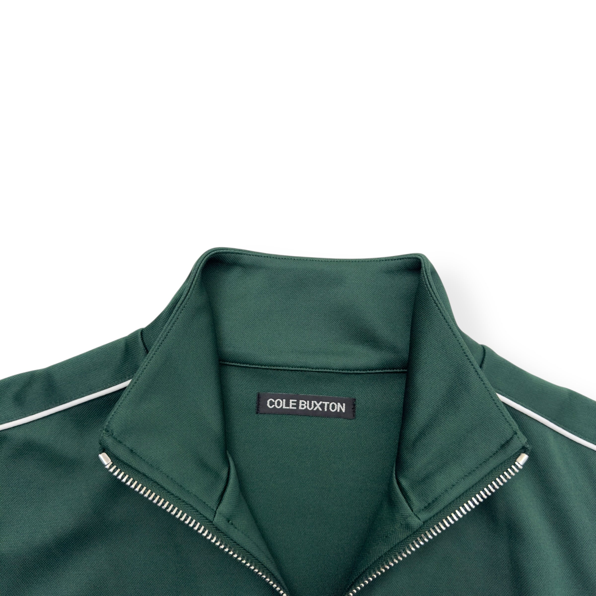 COLE BUXTON PIN STRIPE TRACK JACKET GREEN M