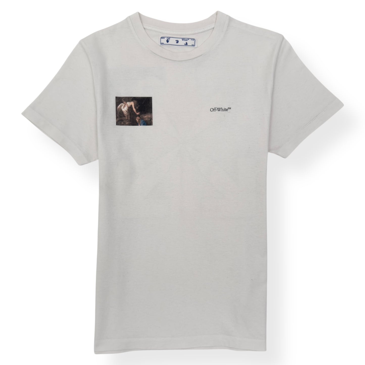OFF-WHITE CARAVAGGIO ANGEL COTTON T-SHIRT WHITE M