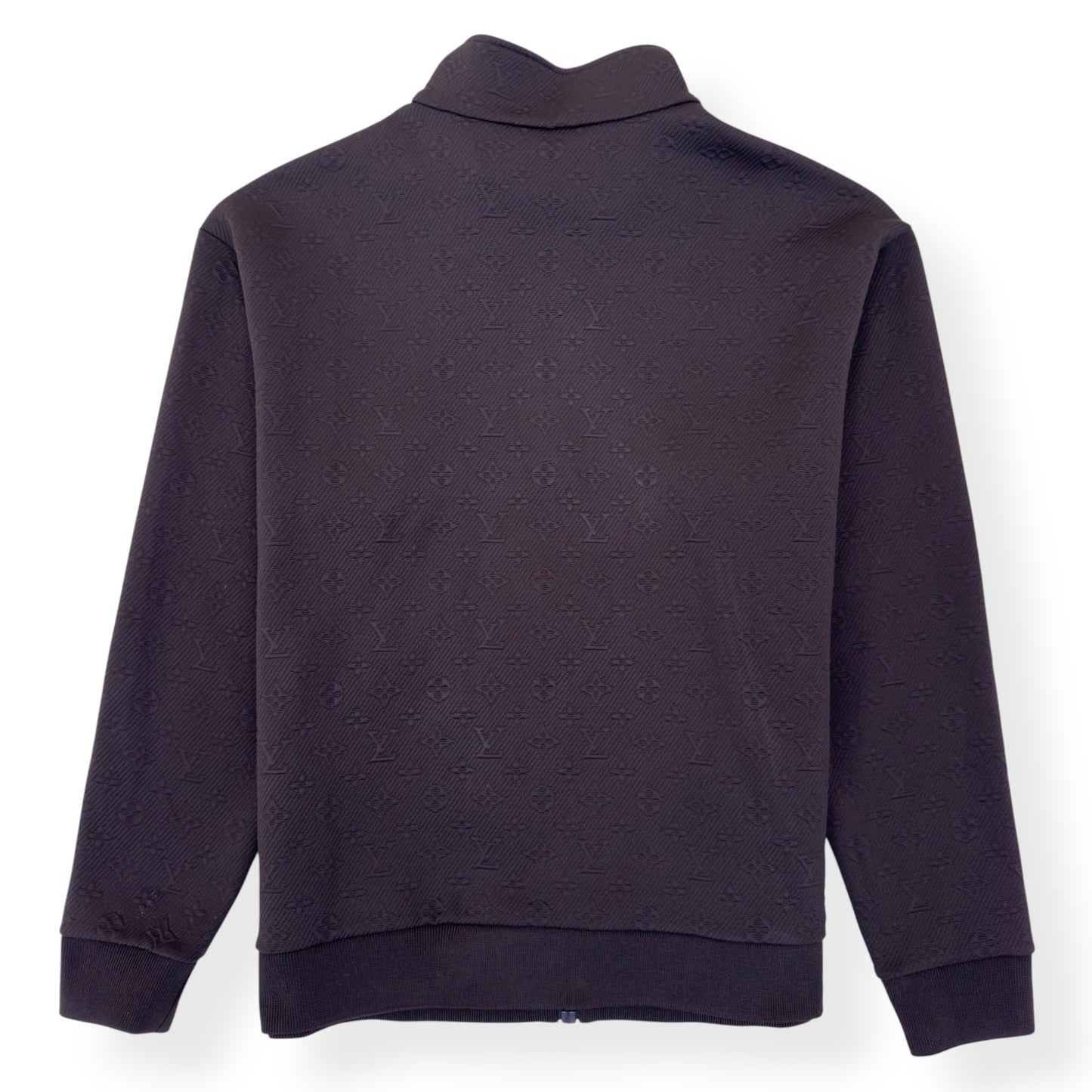 LOUIS VUITTON MONOGRAM FLEECE TRACKSUIT JACKET BROWN XXL