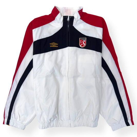 SUPREME X UMBRO TRACK JACKET WHITE / RED L