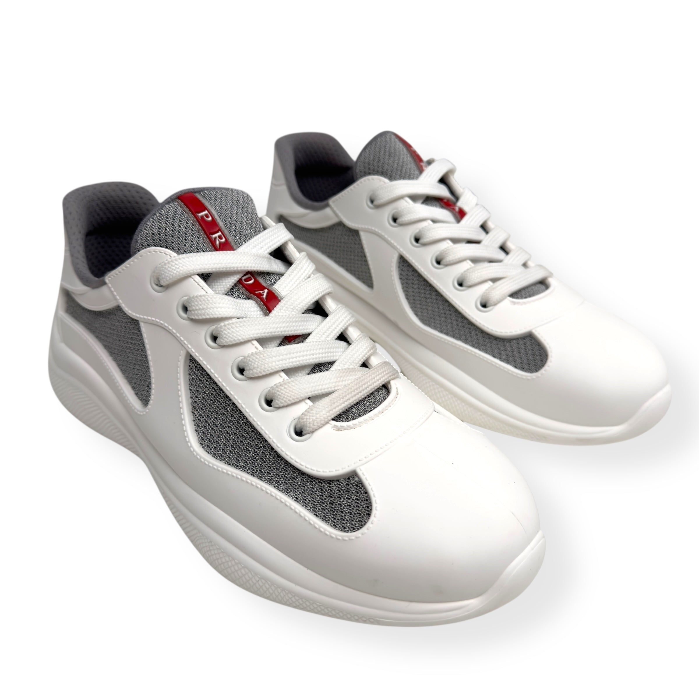 PRADA AMERICA’S CUP SOFT RUBBER SNEAKER WHITE 41 / UK7