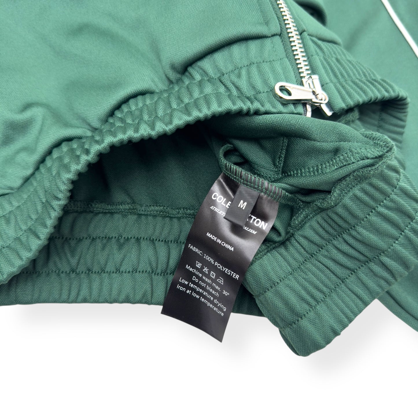 COLE BUXTON PIN STRIPE TRACK JACKET GREEN M