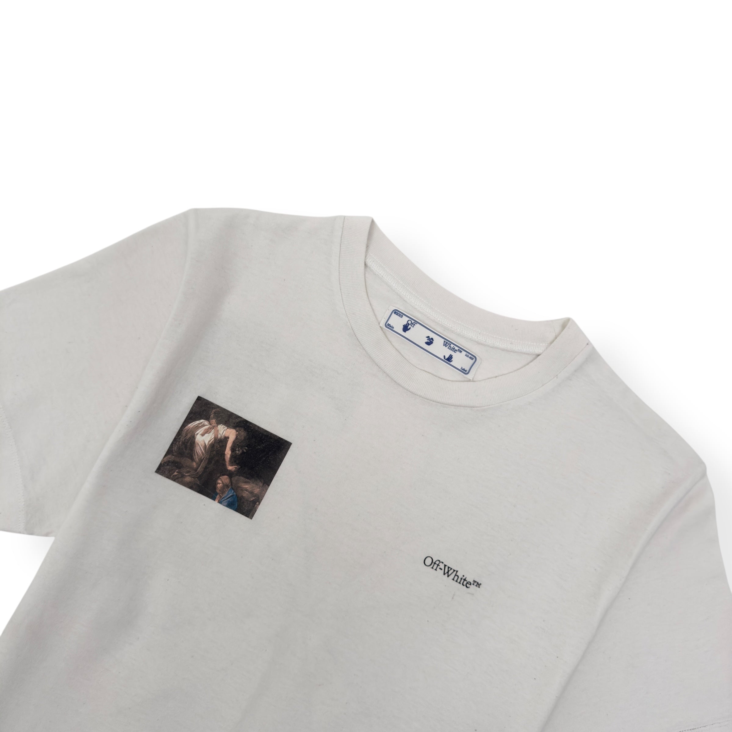 OFF-WHITE CARAVAGGIO ANGEL COTTON T-SHIRT WHITE M