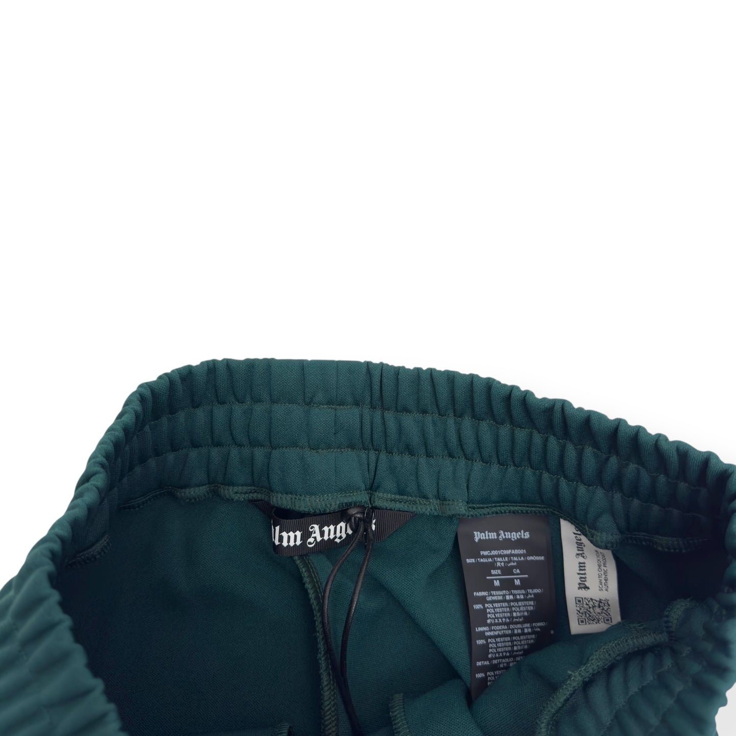 PALM ANGELS TRACK PANTS GREEN / WHITE M