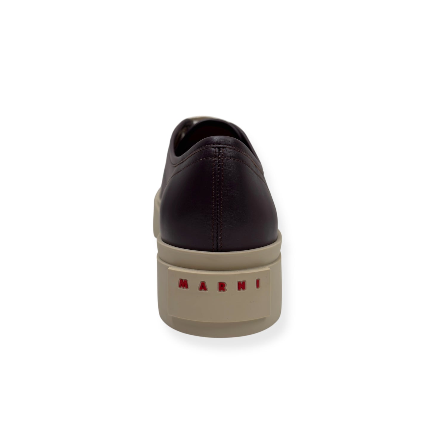 MARNI PABLO CALF LEATHER SNEAKER BROWN 45 / UK11