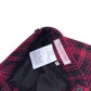 VALENTINO GARAVANI CHECKED WOOL BLEND TROUSERS RED / BLACK 50 / L