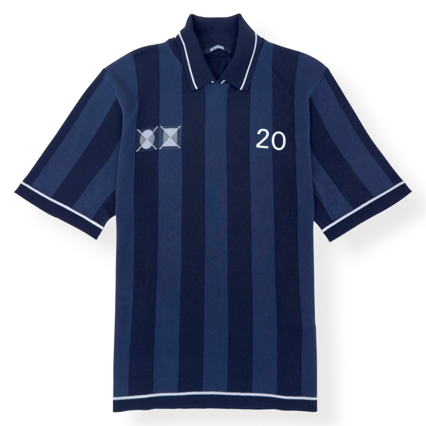 JACQUEMUS THE LIGA POLO SHIRT DARK NAVY M