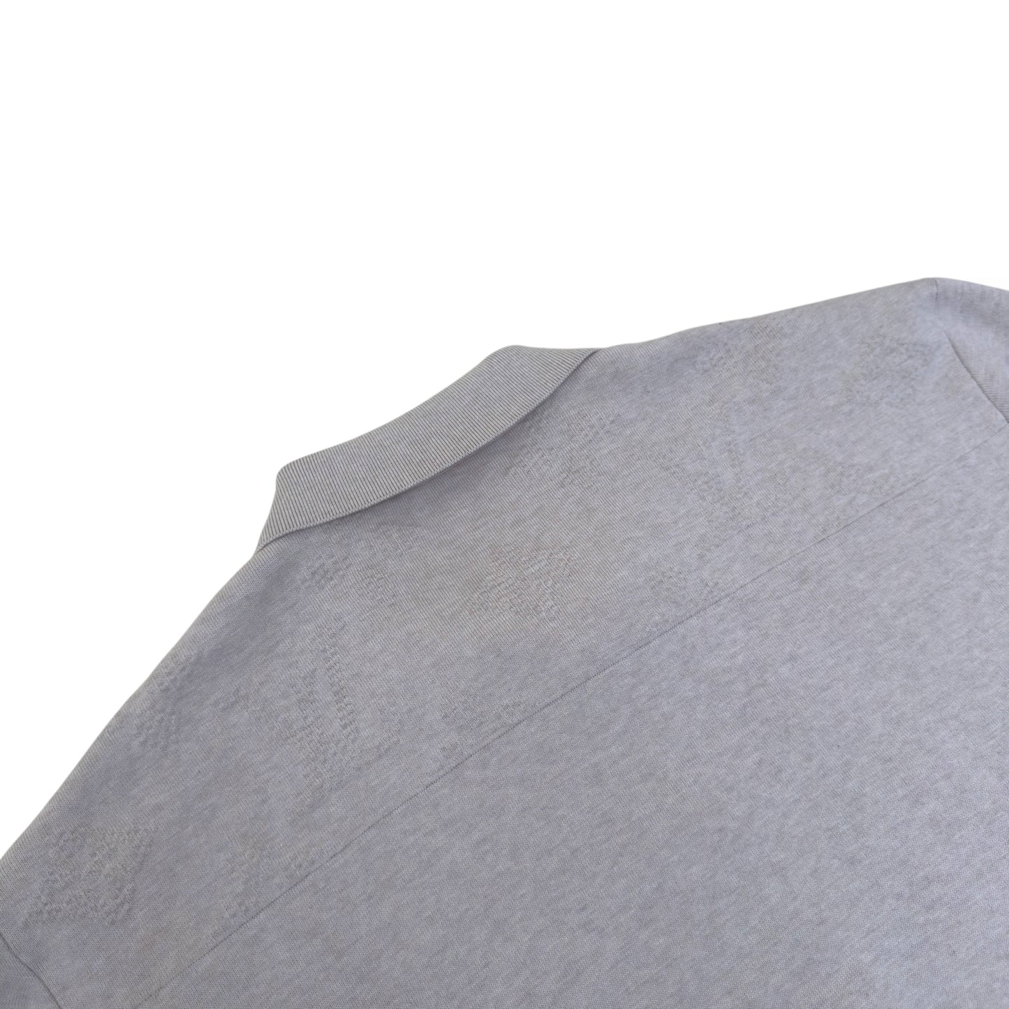 LOUIS VUITTON EMBOSSED LOGO SHORT-SLEEVE KNIT SHIRT CREAM XXL