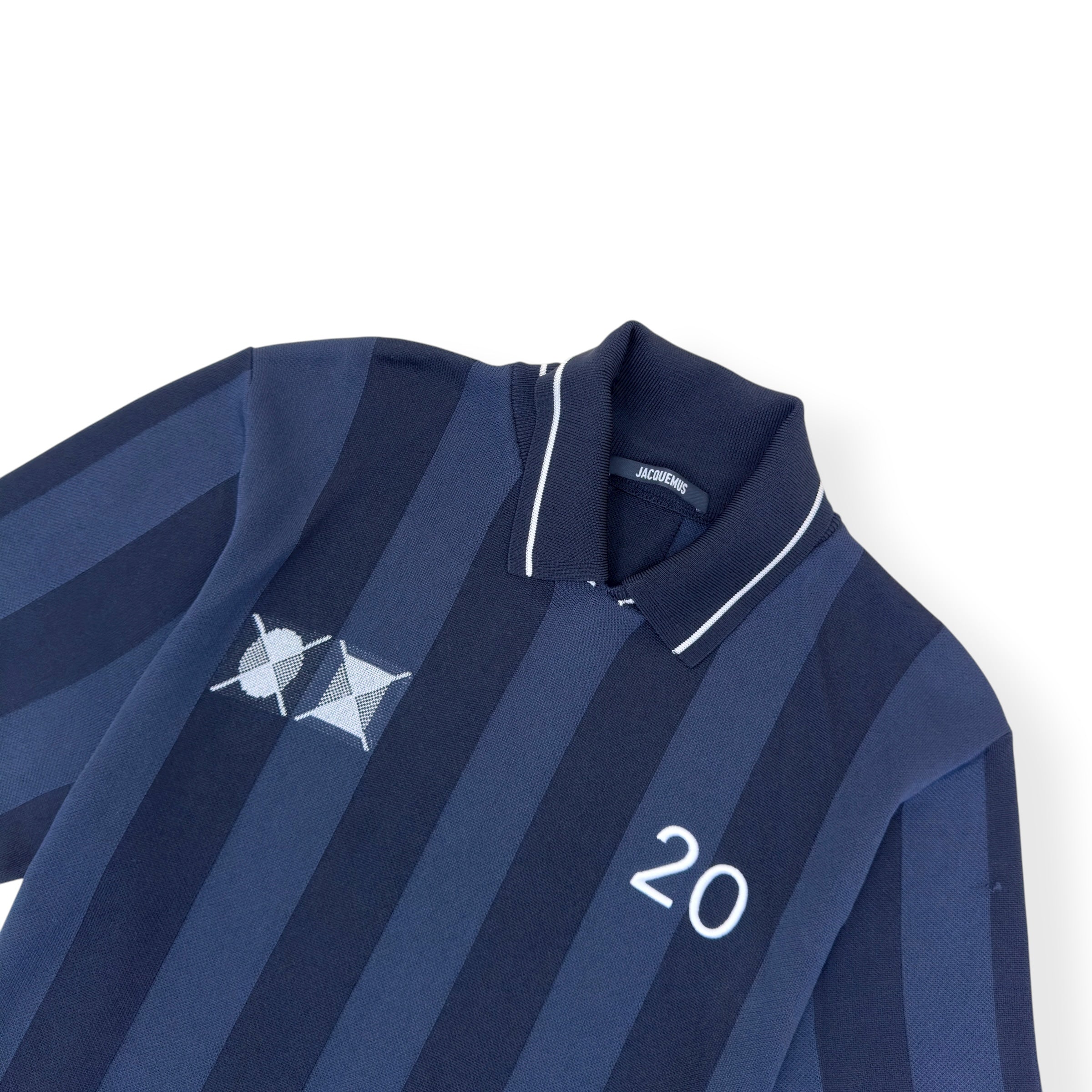 JACQUEMUS THE LIGA POLO SHIRT DARK NAVY M