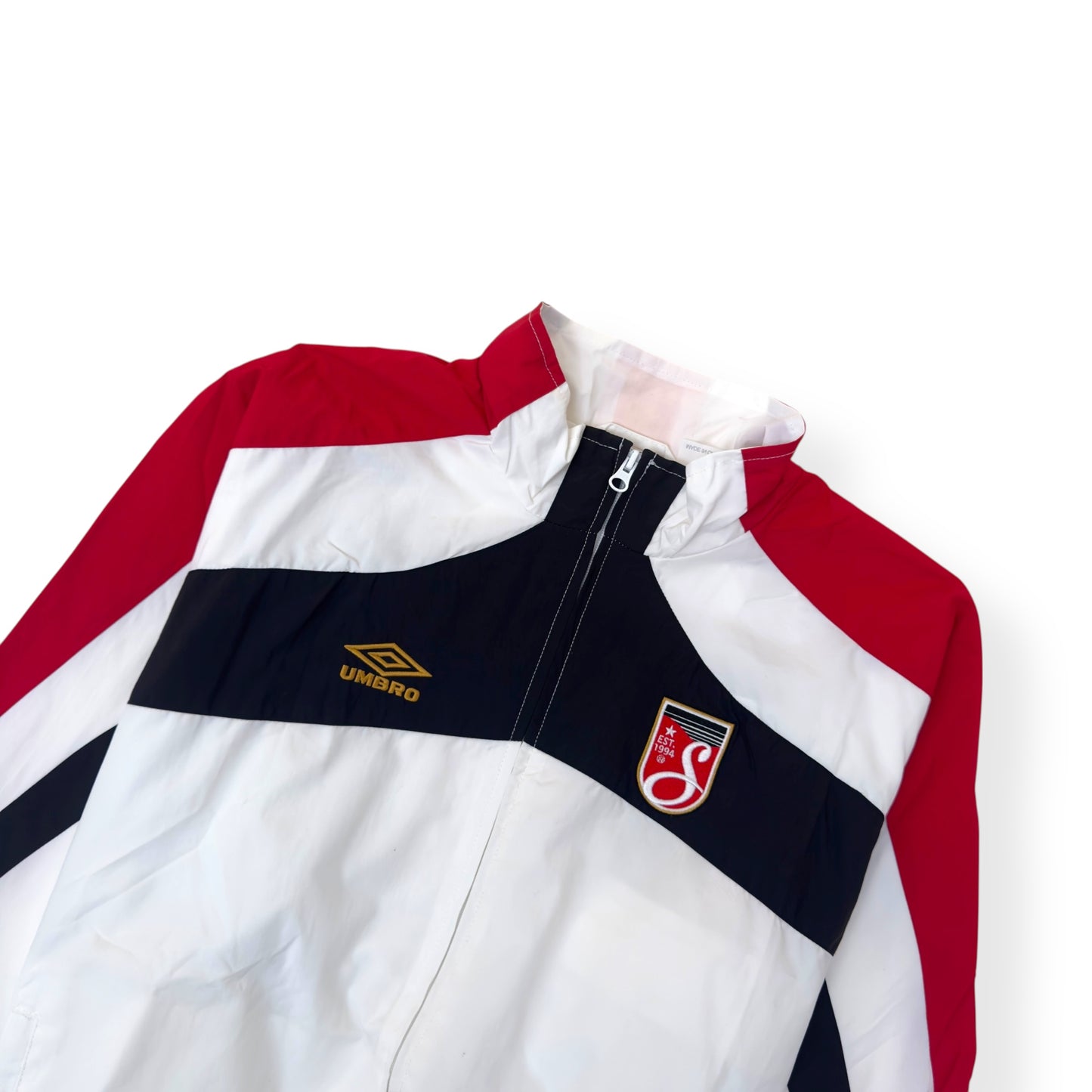 SUPREME X UMBRO TRACK JACKET WHITE / RED L