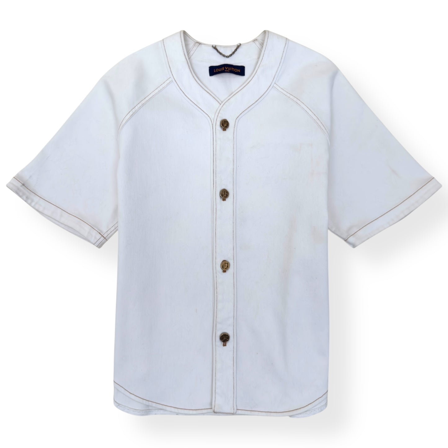 LOUIS VUITTON MONOGRAM BASEBALL SHIRT XL