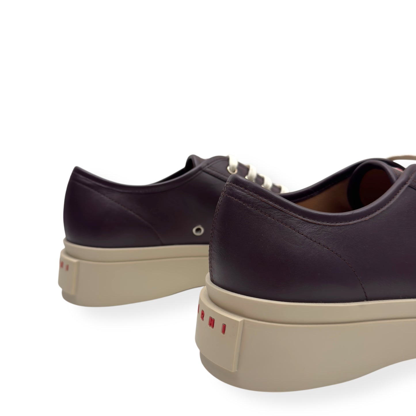 MARNI PABLO CALF LEATHER SNEAKER BROWN 45 / UK11