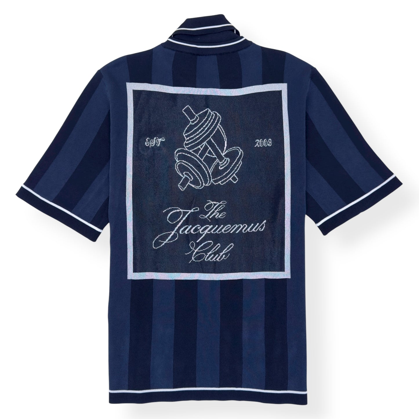 JACQUEMUS THE LIGA POLO SHIRT DARK NAVY M