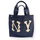 AIMÉ LEON DORE FW24 NY HIGHLANDERS TOTE BAG NAVY / WHITE O/S