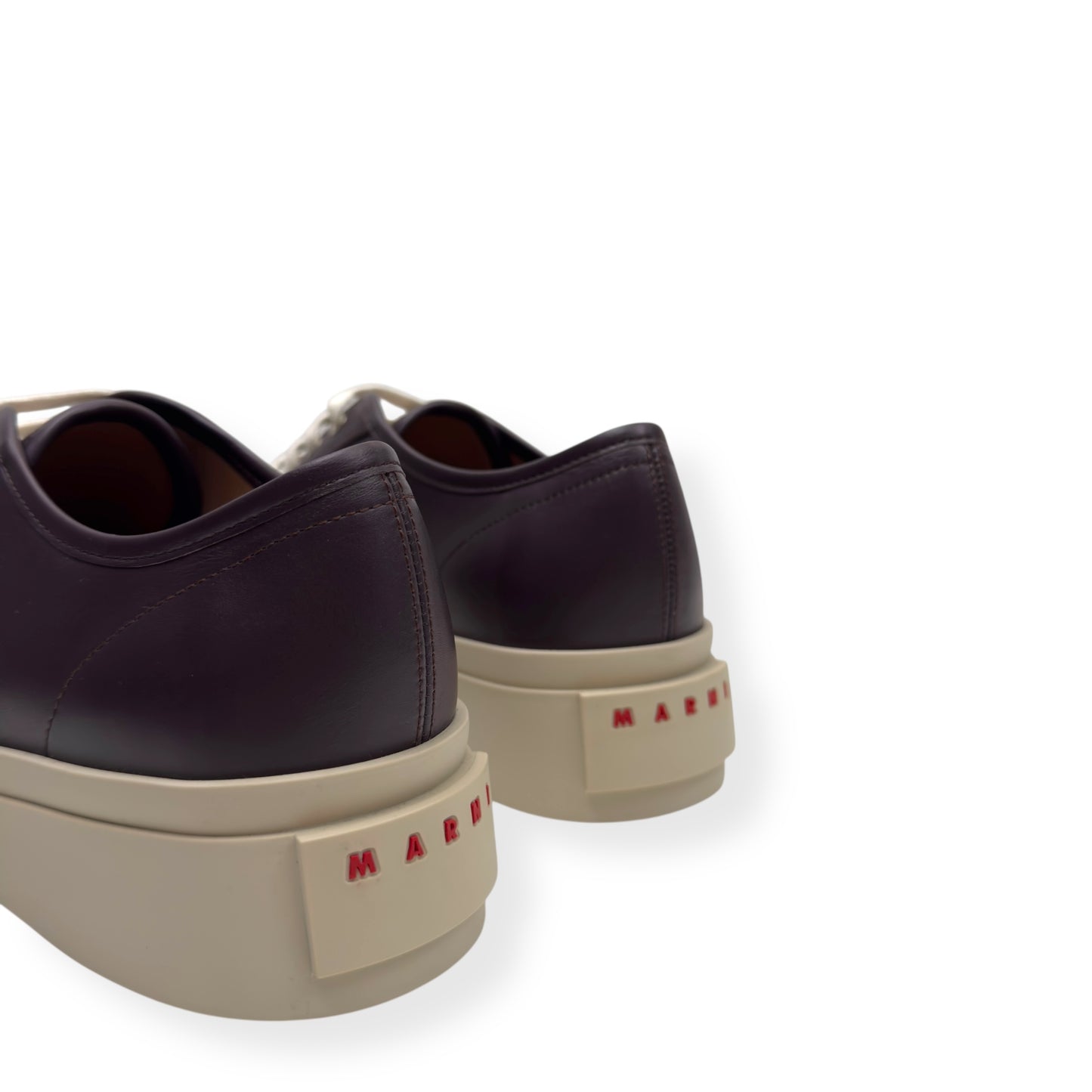 MARNI PABLO CALF LEATHER SNEAKER BROWN 45 / UK11