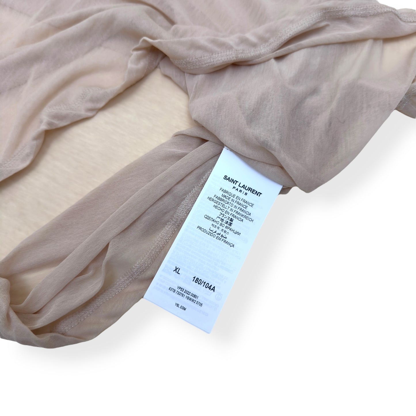 SAINT LAURENT COTTON VEST BEIGE XL