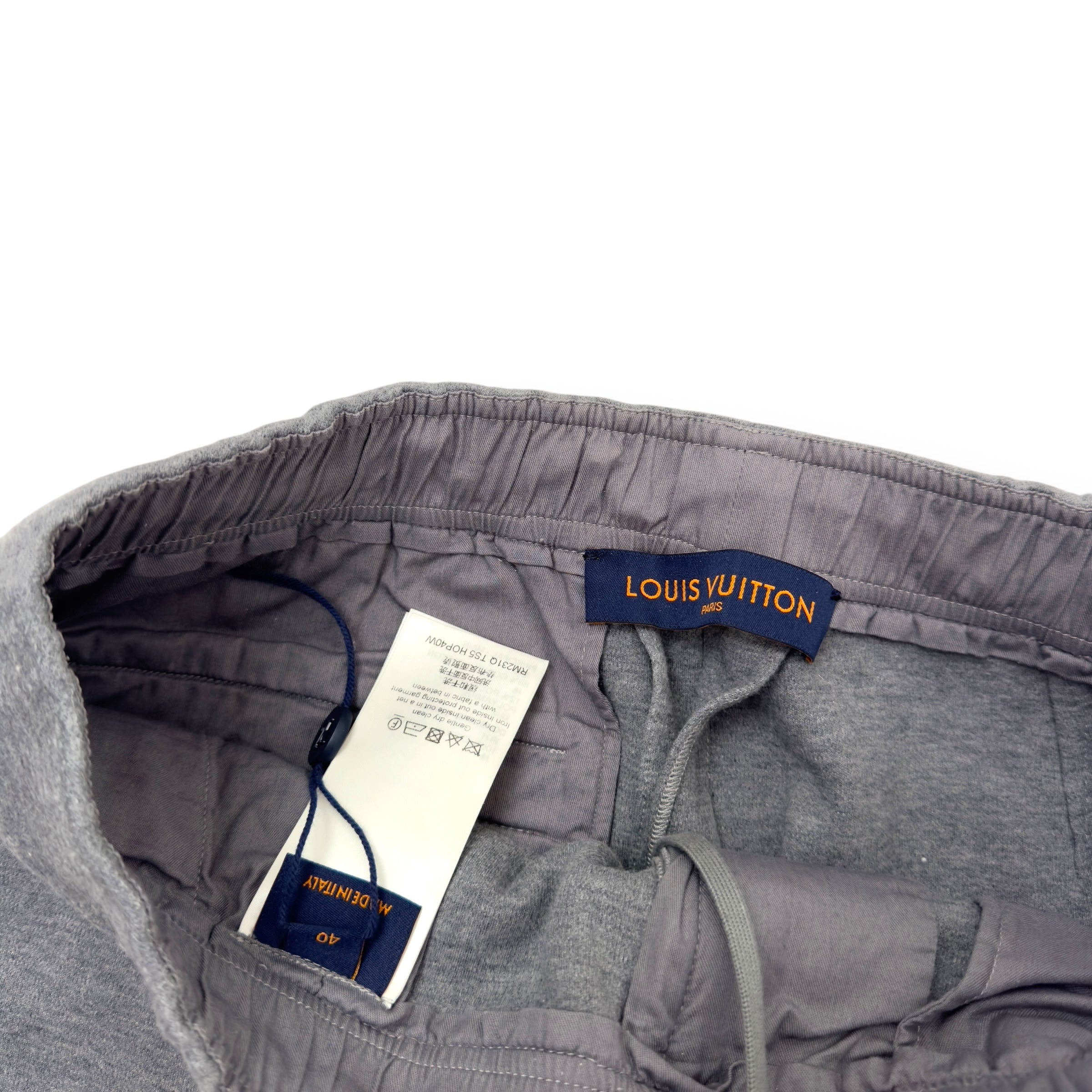 LOUIS VUITTON FLARED SWEATPANTS GREY 40 / S
