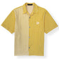 LOUIS VUITTON STRIPED PATCHWORK SHORT SLEEVE SHIRT YELLOW XL