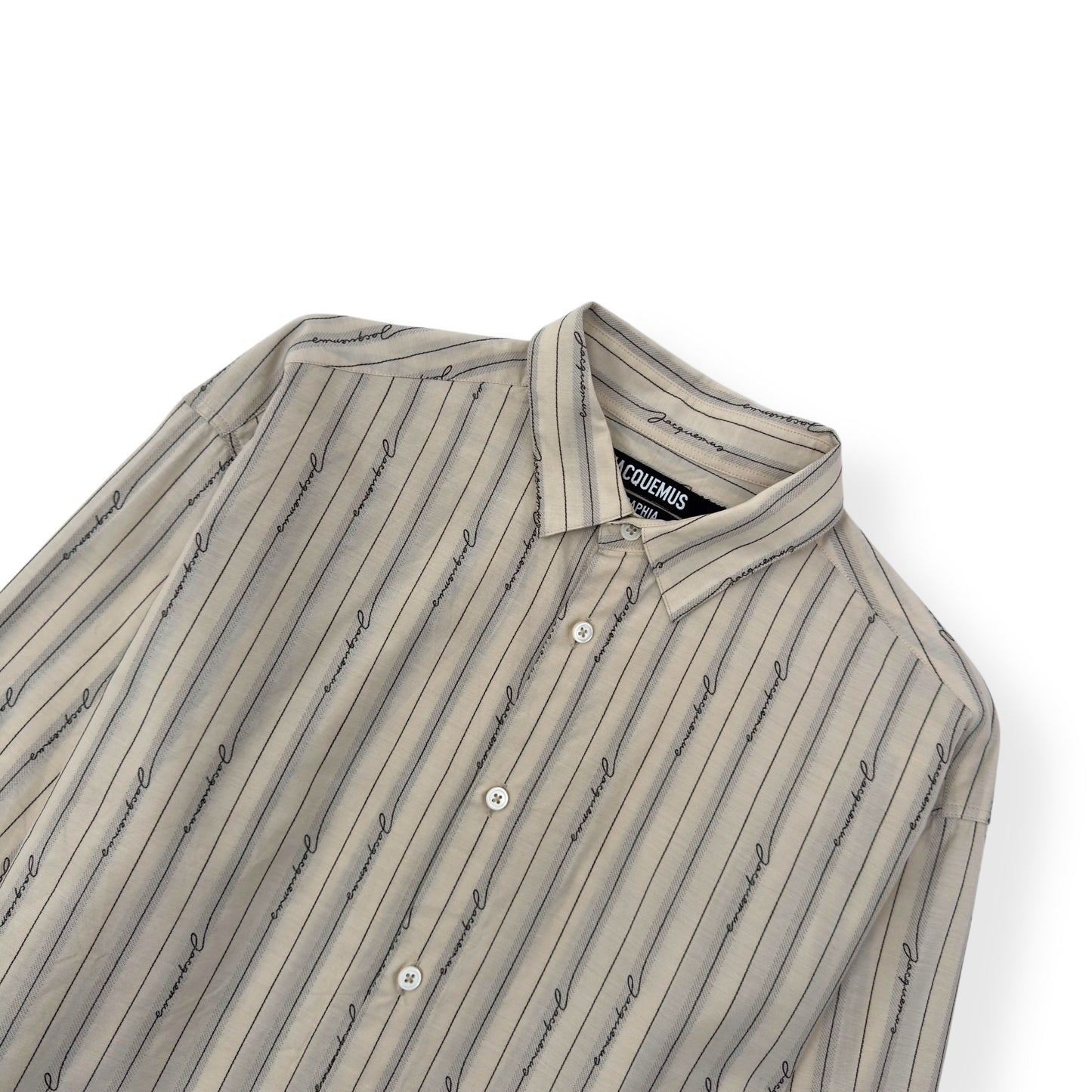 JACQUEMUS LA CHEMISE SIMON COTTON SHIRT CREAM 48 / M