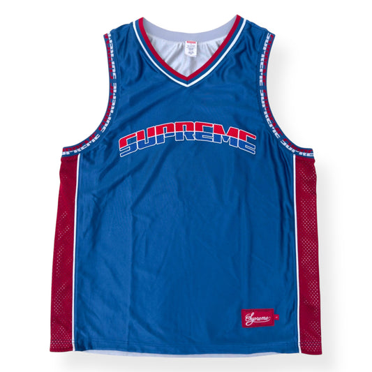 SUPREME REVERSIBLE BASKETBALL JERSEY BLUE / RED / WHITE L