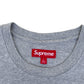 SUPREME SMALL BOX LOGO COTTON T-SHIRT GREY / RED L