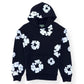DENIM TEARS THE COTTON WREATH HOODIE BLACK / WHITE M