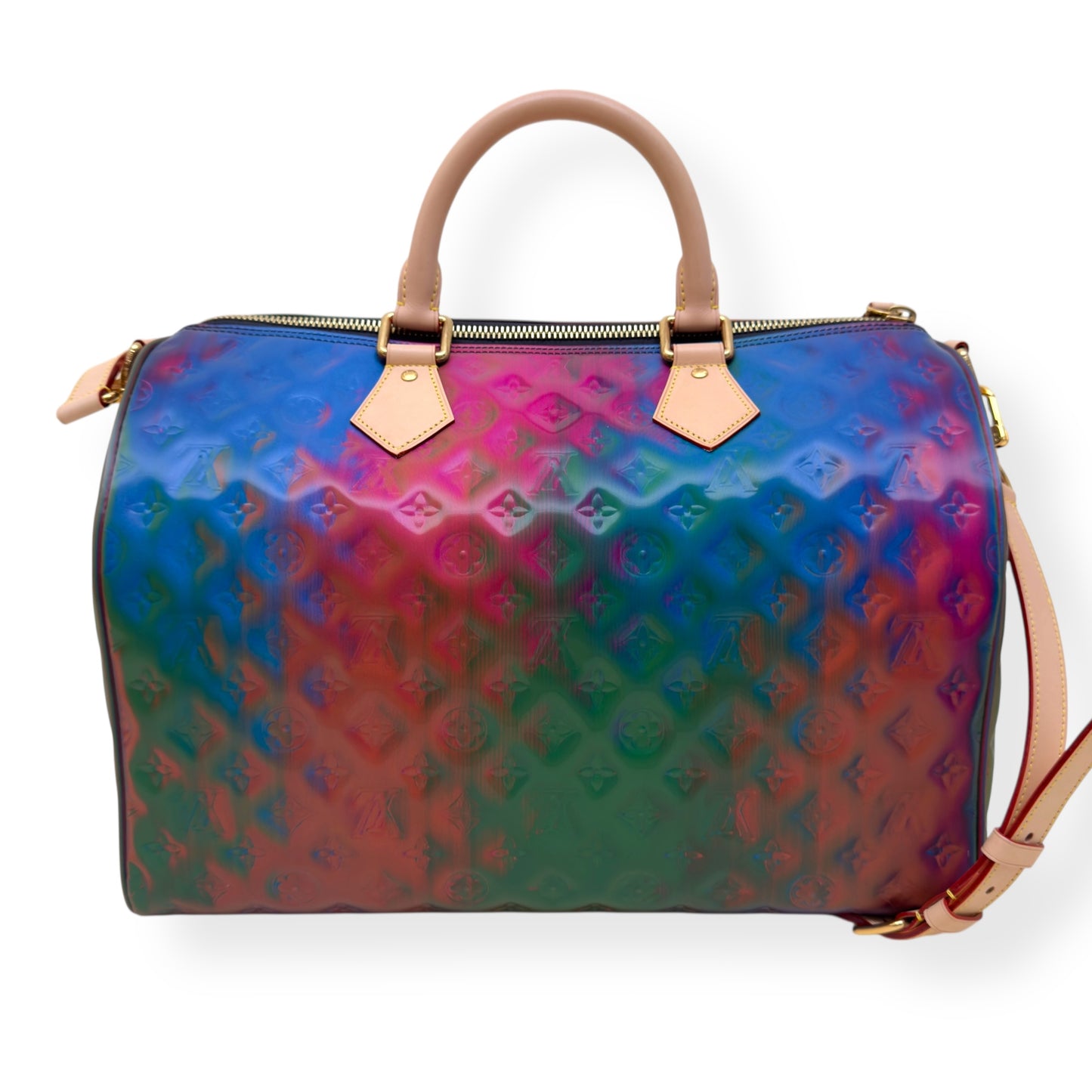 LOUIS VUITTON SPEEDY BANDOULIÈRE VINYL MONOGRAM BAG MULTICOLOURED 40